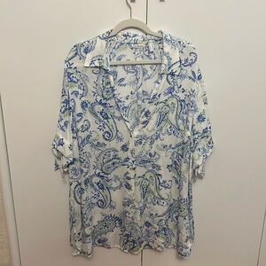 Long button down shirt